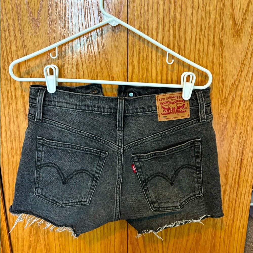 Women’s size 25 Levi’s Black Denim Shorts